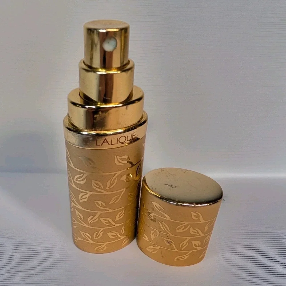 Rare Vintage 1992 Lalique Paris Goldtone Travel‎ Purse Spray 10ml – Vintage